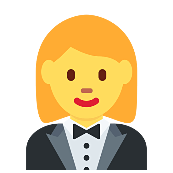 🤵‍♀️ Emoji Mujer en un esmoquin en Twitter Twemoji 15.0.