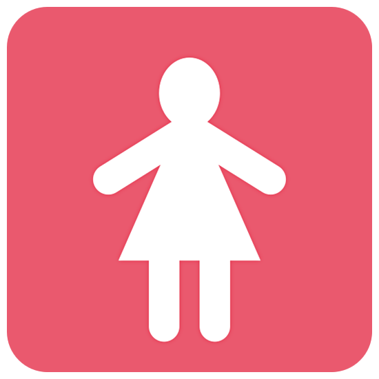 Émoji 🚺 Symbole Toilettes Femmes sur Twitter Twemoji 15.0.