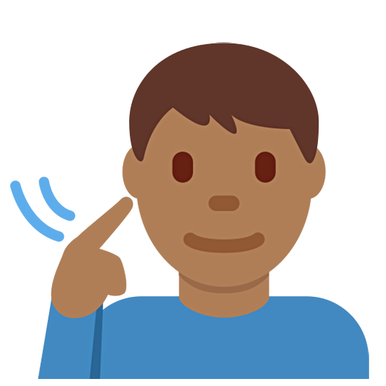 🧏🏾‍♂️ Emoji Homem Surdo: Pele Morena Escura na Twitter Twemoji 15.0.