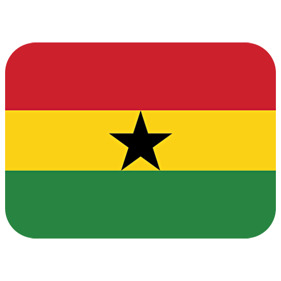 🇬🇭 Emoji Flagge: Ghana Twitter Twemoji 15.0.