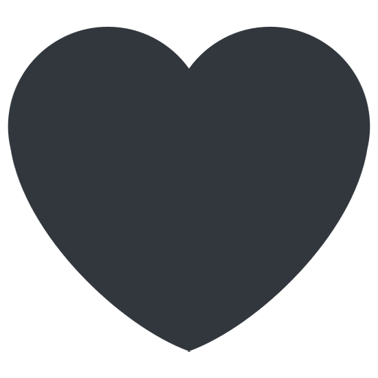 🖤 Emoji Corazón Negro en Twitter Twemoji 15.0.