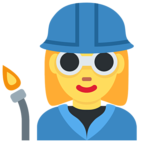 👩‍🏭 Emoji Fabrikarbeiterin Twitter Twemoji 15.0.