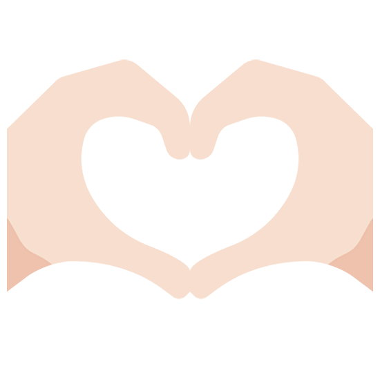 🫶🏻 Emoji Mãos De Coração: Pele Clara na Twitter Twemoji 15.0.