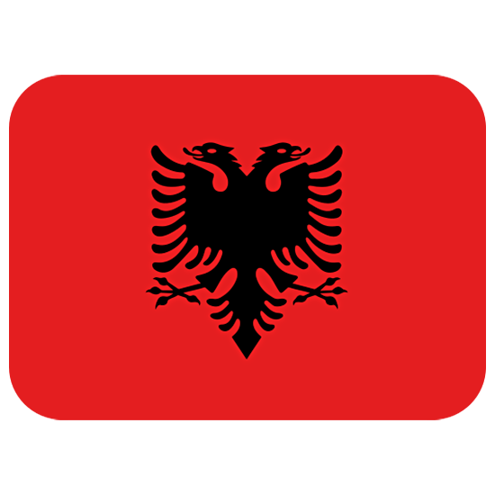 🇦🇱 Emoji Bandera: Albania en Twitter Twemoji 15.0.