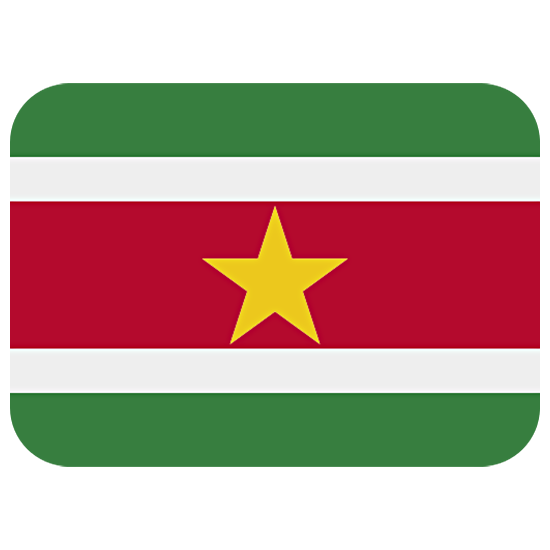 🇸🇷 Emoji Bandera: Surinam en Twitter Twemoji 15.0.