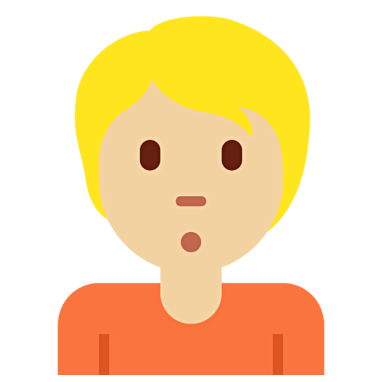 🙎🏼 Emoji schmollende Person: mittelhelle Hautfarbe Twitter Twemoji 15.0.