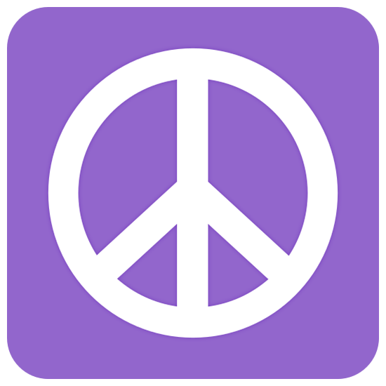 ☮️ Emoji Friedenszeichen Twitter Twemoji 15.0.