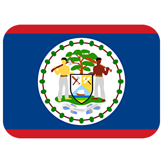 Bandiera: Belize Twitter Twemoji 15.0.