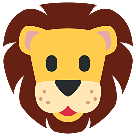 Émoji 🦁 Tête De Lion sur Twitter Twemoji 15.0.
