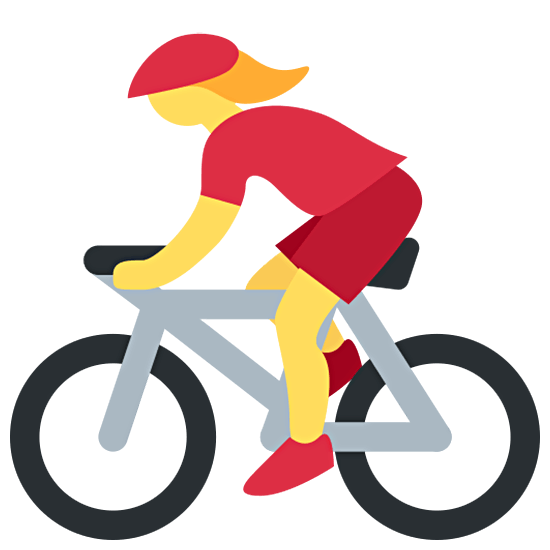🚴‍♀️ Emoji Mujer En Bicicleta en Twitter Twemoji 15.0.