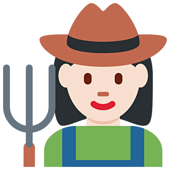 👩🏻‍🌾 Emoji Agricultora: Tono De Piel Claro en Twitter Twemoji 15.0.