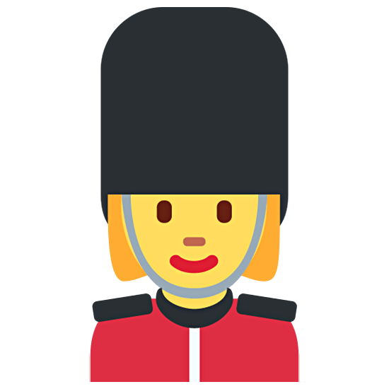 💂‍♀️ Emoji Guardia Mujer en Twitter Twemoji 15.0.