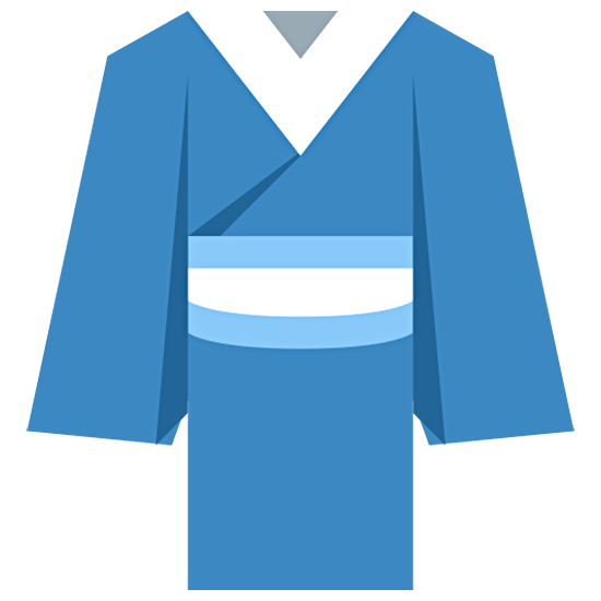 Émoji 👘 Kimono sur Twitter Twemoji 15.0.