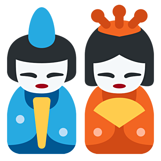 🎎 Emoji japanische Puppen Twitter Twemoji 15.0.