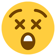Emoji 😲 Faccina Stupita su Twitter Twemoji 2.0.