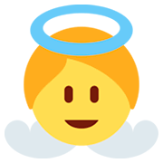 👼 Emoji Bebé ángel en Twitter Twemoji 2.0.