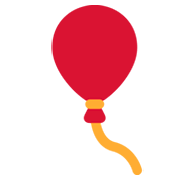 Émoji 🎈 Ballon Gonflable sur Twitter Twemoji 2.0.