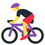 Émoji 🚴 Cycliste sur Twitter Twemoji 2.0.