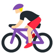 🚴🏼 Emoji Persona En Bicicleta: Tono De Piel Claro Medio en Twitter Twemoji 2.0.