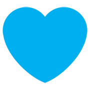 💙 Emoji Corazón Azul en Twitter Twemoji 2.0.