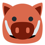 Emoji 🐗 Cinghiale su Twitter Twemoji 2.0.