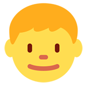 👦 Emoji Niño en Twitter Twemoji 2.0.