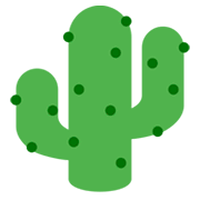 🌵 Emoji Cactus en Twitter Twemoji 2.0.