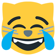 😹 Emoji Gato Llorando De Risa en Twitter Twemoji 2.0.