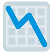 Emoji 📉 Grafico Con Andamento Negativo su Twitter Twemoji 2.0.