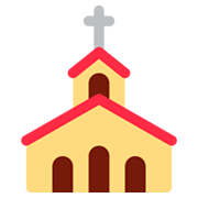 Émoji ⛪ église sur Twitter Twemoji 2.0.