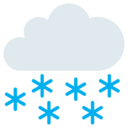 🌨️ Emoji Nube Con Nieve en Twitter Twemoji 2.0.