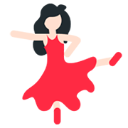 💃🏻 Emoji Mujer Bailando: Tono De Piel Claro en Twitter Twemoji 2.0.