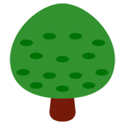 🌳 Emoji árbol De Hoja Caduca en Twitter Twemoji 2.0.