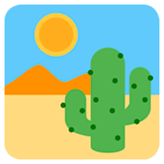 Emoji 🏜️ Deserto su Twitter Twemoji 2.0.