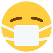 😷 Emoji Rosto Com Máscara Médica na Twitter Twemoji 2.0.