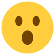 😮 Emoji Cara Con La Boca Abierta en Twitter Twemoji 2.0.