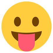 😛 Emoji Rosto Mostrando A Língua na Twitter Twemoji 2.0.
