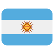 🇦🇷 Emoji Bandera: Argentina en Twitter Twemoji 2.0.