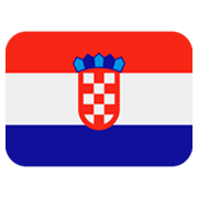 🇭🇷 Emoji Bandeira: Croácia na Twitter Twemoji 2.0.