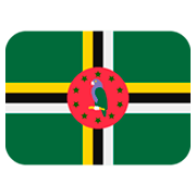 🇩🇲 Emoji Flagge: Dominica Twitter Twemoji 2.0.