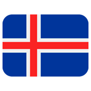 🇮🇸 Emoji Bandera: Islandia en Twitter Twemoji 2.0.