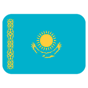 🇰🇿 Emoji Bandera: Kazajistán en Twitter Twemoji 2.0.