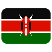 🇰🇪 Emoji Bandera: Kenia en Twitter Twemoji 2.0.