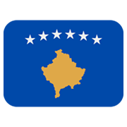 🇽🇰 Emoji Bandera: Kosovo en Twitter Twemoji 2.0.