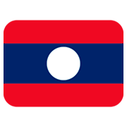 🇱🇦 Emoji Bandera: Laos en Twitter Twemoji 2.0.