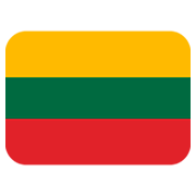 🇱🇹 Emoji Bandeira: Lituânia na Twitter Twemoji 2.0.