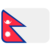 🇳🇵 Emoji Flagge: Nepal Twitter Twemoji 2.0.