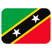 Emoji 🇰🇳 Bandiera: Saint Kitts E Nevis su Twitter Twemoji 2.0.