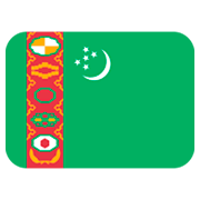 🇹🇲 Emoji Flagge: Turkmenistan Twitter Twemoji 2.0.