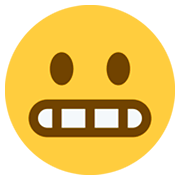 😬 Emoji Grimassen schneidendes Gesicht Twitter Twemoji 2.0.